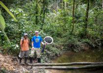 <p> 2km nort of the Rio Amazonas, 12km on the 